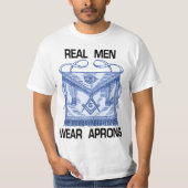 Echte Mannen Draag Aprons! T-shirt (Voorkant)