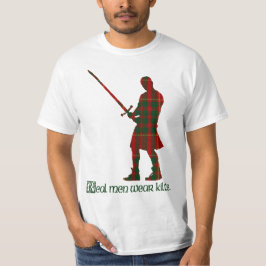 Echte Mannen Draag Kilts Clan Cameron Schotse Tart T-shirt