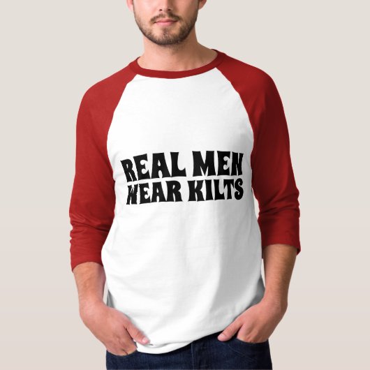 ECHTE MANNEN DRAAG KILTS T-Shirts (Voorkant)