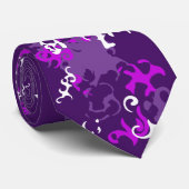Echte Mannen Draag Paars... Stropdas (Opgerold)