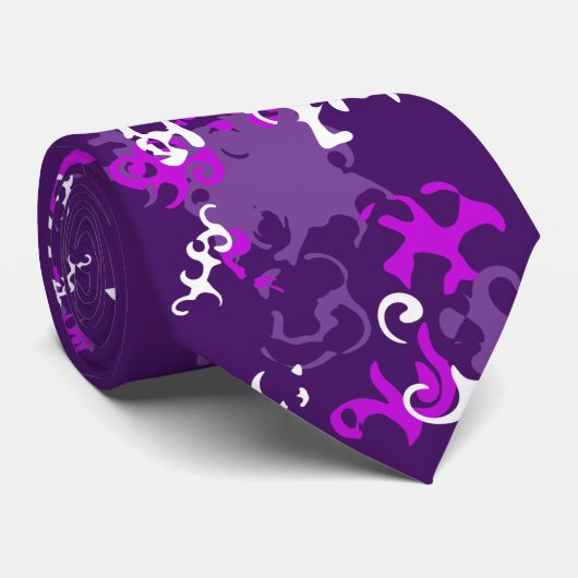 Echte Mannen Draag Paars... Stropdas (Opgerold)