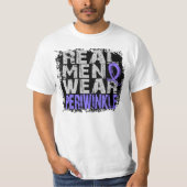 Echte Mannen Draag Periwinkle T-shirt (Voorkant)