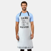 echte mannen draag platforms die All-Over Print Ap Schort (Gedragen)