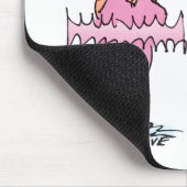 Echte Mannen Draag roze grappige fat Guy Ballet Muismat (Hoek)