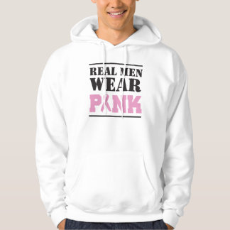 Echte Mannen Draag Roze Hoodie