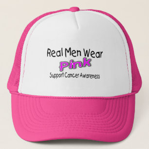 Echte Mannen Draag Roze Kanker Bewustheid Trucker Pet
