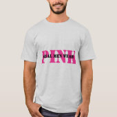 Echte Mannen Draag Roze T-shirt (Voorkant)