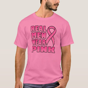echte mannen draag roze T-Shirt