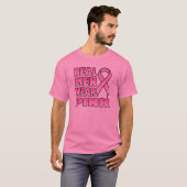 echte mannen draag roze T-Shirt (Voorkant volledig)