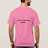 Echte MANNEN draag roze. T-shirt (Achterkant)