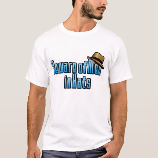 Echte Mannen Dragen Hats T-shirt (Voorkant)