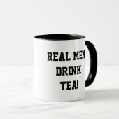 Echte Mannen Drink Tea Mok (Voorkant rechts)