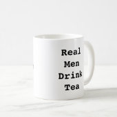 Echte Mannen Drink Tea Mok Funny Mug Mannen Custom (Voorkant rechts)