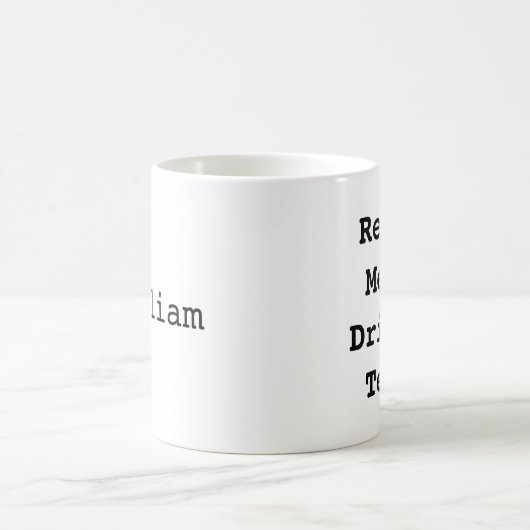 Echte Mannen Drink Tea Mok Funny Mug Mannen Custom (Center)