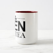 Echte Mannen Drink Tea Tweekleurige Koffiemok (Center)