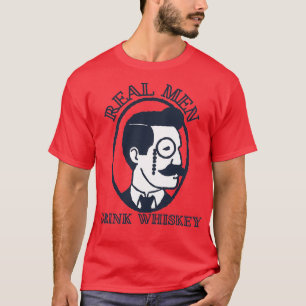Echte mannen drink whiskey t-shirt