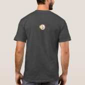 Echte Mannen eet cupcakes T-shirt (Achterkant)