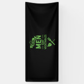 Echte Mannen — Eet groenten Spandoek (Verticaal)