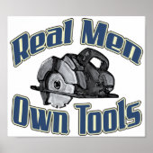 Echte mannen - eigen tools poster (Voorkant)