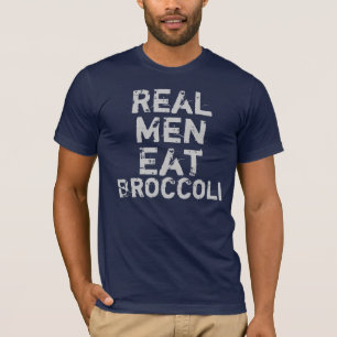 Echte Mannen eten broccoli T-shirt