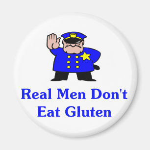 Echte Mannen eten geen luten Magneet