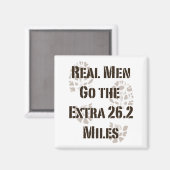 Echte Mannen gaan de extra magneet van 26,2 mijl (Voorkant / Achterkant)