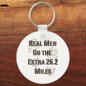 Echte Mannen gaan het extra Sleutelhanger van 26.2 (Voorkant)
