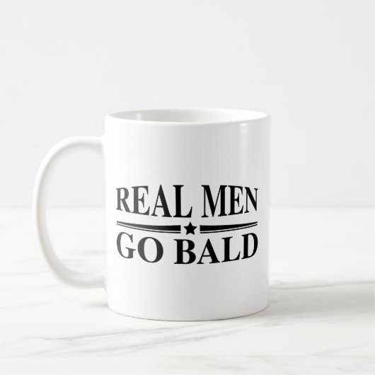 Echte Mannen gaan op een balans Koffiemok (Links)