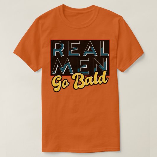 Echte Mannen gaan op een balans T-shirt (Design voorkant)