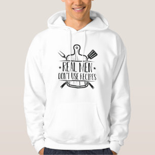 Echte Mannen gebruiken geen Ontvangers Hoodie