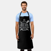 Echte Mannen gebruiken geen Ontvangers Schort (Gedragen)