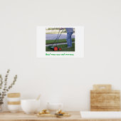 Echte Mannen gebruiken het poster van de Reel Mowe (Keuken)