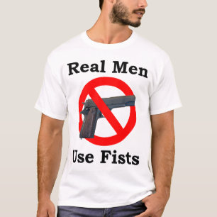 Echte Mannen gebruiken lijsten T-shirt