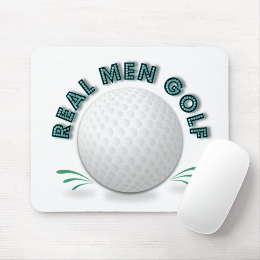 Echte mannen golf muismat (Met muis)