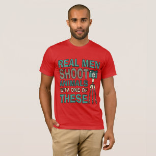 Echte Mannen grappige fotograaf T-shirt