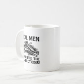 Echte Mannen Grappige Mok (Voorkant links)