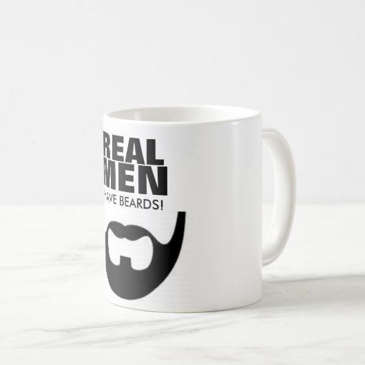 Echte Mannen hebben een koffievrije Mok (Voorkant rechts)