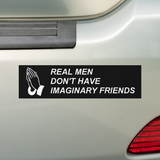ECHTE MANNEN HEBBEN GEEN BEELDSCHERMEN BUMPERSTICKER (Op auto)