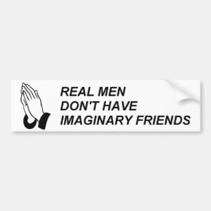 ECHTE MANNEN HEBBEN GEEN BEELDSCHERMEN BUMPERSTICKER