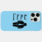 Echte Mannen hebben rondingen Case-Mate iPhone Case (Achterkant (horizontaal))