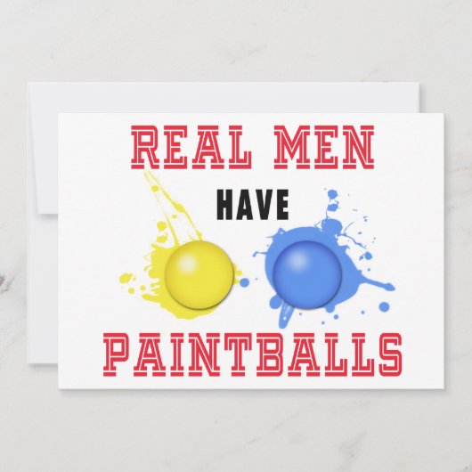 Echte Mannen hebben schildpadballen Kaart (Voorkant)