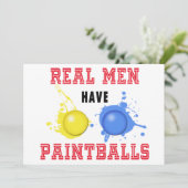 Echte Mannen hebben schildpadballen Kaart (Staand voorkant)
