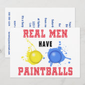 Echte Mannen hebben schildpadballen Kaart (Voorkant / Achterkant)