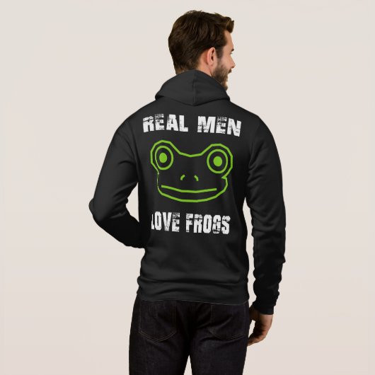 Echte Mannen Hoodie (Achterkant volledig)
