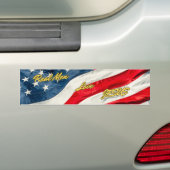 Echte mannen houden van Jesus Bumpersticker (Op auto)