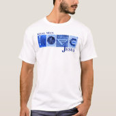 Echte Mannen houden van Jezus T-shirt (Voorkant)