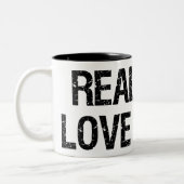 Echte Mannen houden van Jezus Tweekleurige Koffiemok (Links)