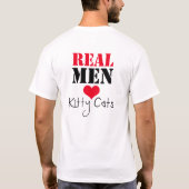 Echte Mannen houden van katjes T-shirt (Achterkant)