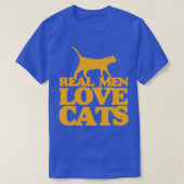 Echte mannen houden van katten1 t-shirt (Design voorkant)