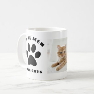 Echte mannen houden van katten aangepaste tekst ge koffiemok
